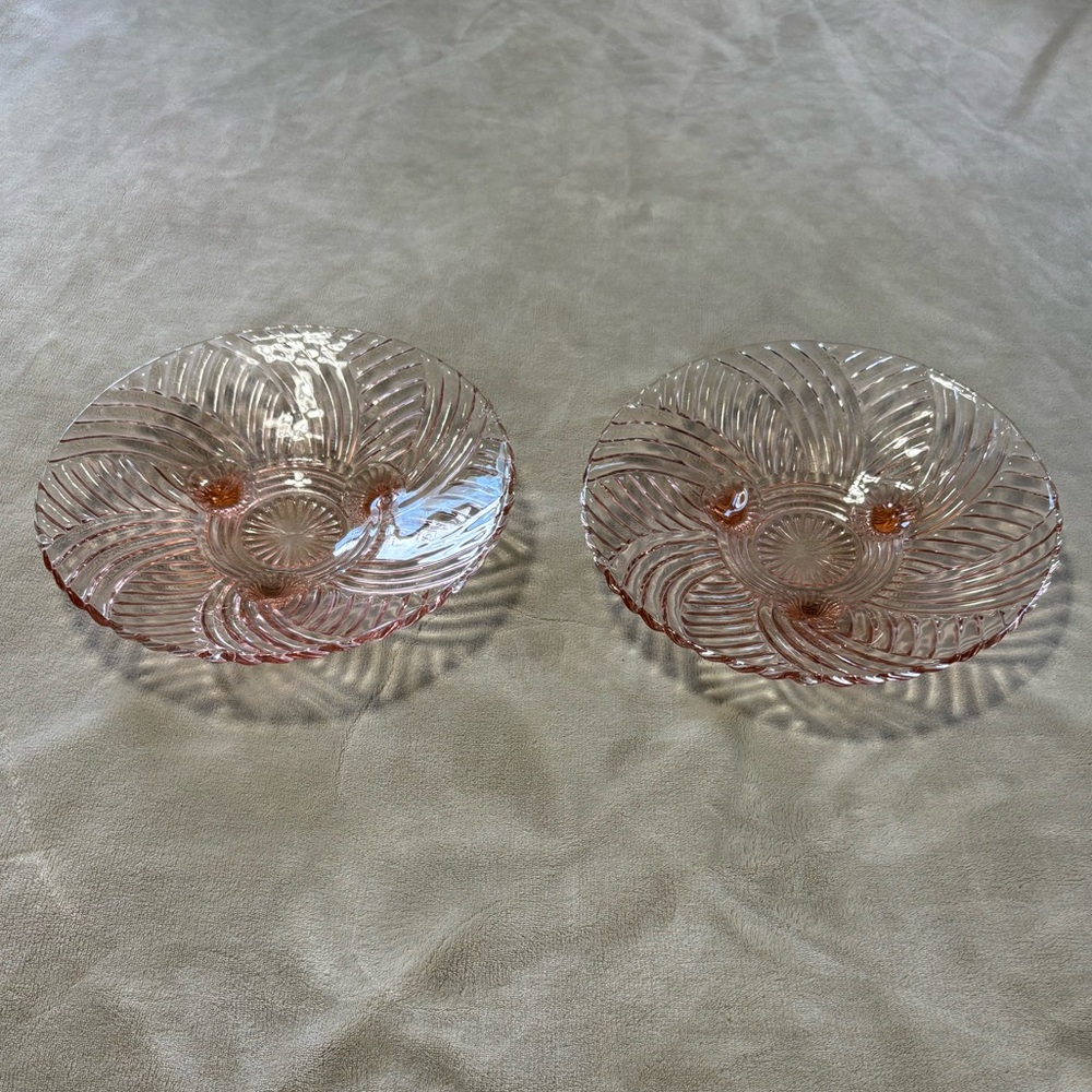 Anchor Hocking Vintage 40’s Depression Glass Bowls